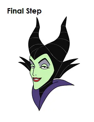 How to Draw Maleficent Final Step” title=