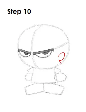 How to Draw Mandy Step 10
