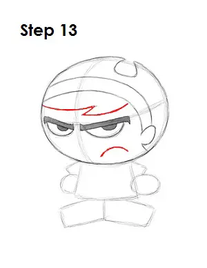 How to Draw Mandy Step 13