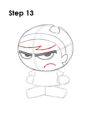 How to Draw Mandy Step 13