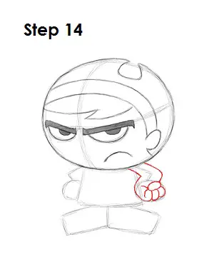 How to Draw Mandy Step 14