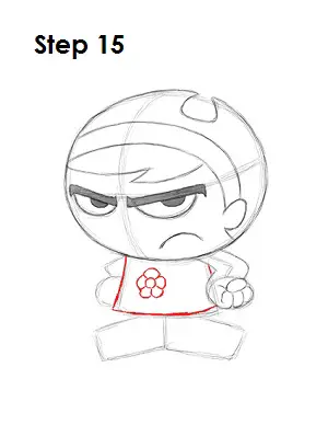 How to Draw Mandy Step 15