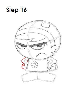 How to Draw Mandy Step 16