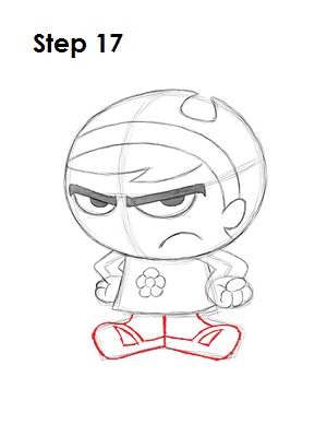 How to Draw Mandy Step 17