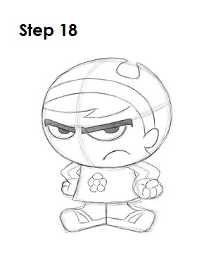 How to Draw Mandy Step 18