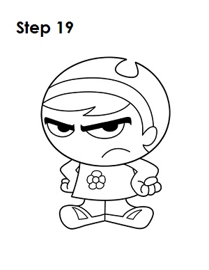 How to Draw Mandy Step 19