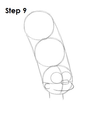 Draw Marge Simpson Step 9