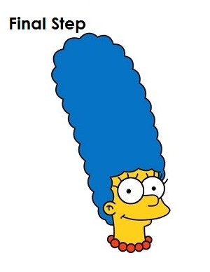 Draw Marge Simpson Step Last