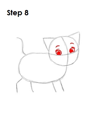 How to Draw Marie Step 8