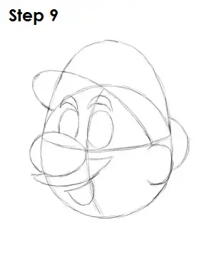Draw Mario Nintendo Step 9