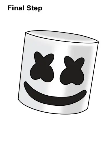 How To Draw Marshmello Fortnite With Step By Step Pictures
