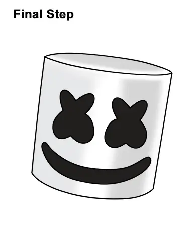 How to draw marshmello for kids easy drawing tutorial - YouTube