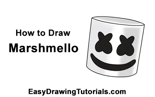 How to Draw Marshmello (Fortnite) with Step-by-Step Pictures