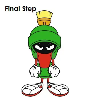 Draw Marvin the Martian Last Step