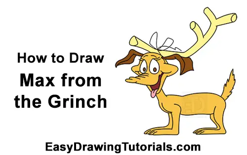 How to Draw Max Dog Grinch Stole Christmas