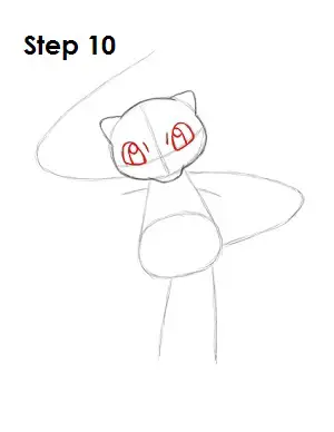 How to Draw Mew Step 10