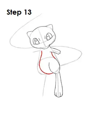 How to Draw Mew Step 13