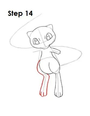 How to Draw Mew Step 14