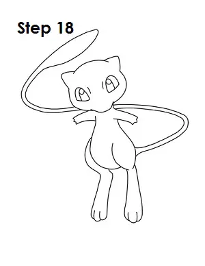 How to Draw Mew Step 18