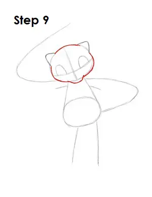 How to Draw Mew Step 9