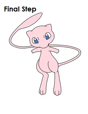 How to Draw Mew Last Step