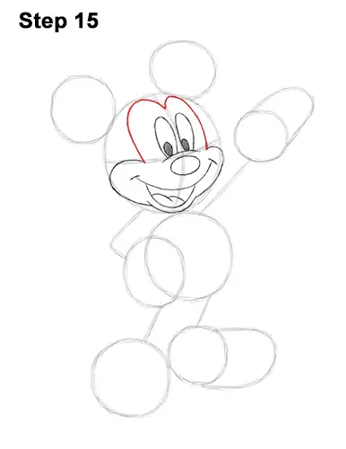 How to Draw Classic Mickey Mouse Full Body Disney 15