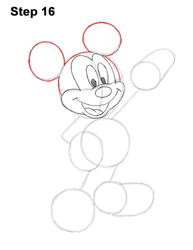 How to draw mickey mouse - B+C Guides