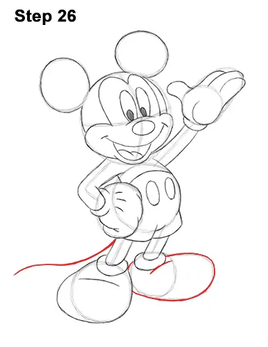 How to draw Mickey Mouse  Easy Drawing Guides