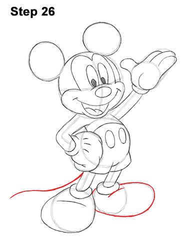 mickey mouse clip art black and white