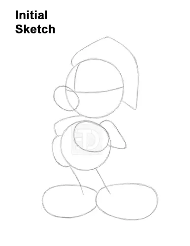 How to Draw Mickey Mouse  Christmas Santa Claus Guides Lines