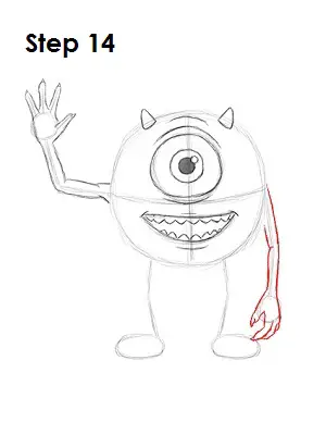 How to Draw Mike Wazowski Step 14