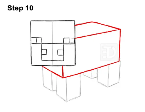 How To Draw A Pig From Minecraft Video Step By Step Pictures