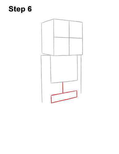 How to Draw Minecraft Skeleton Bow 6