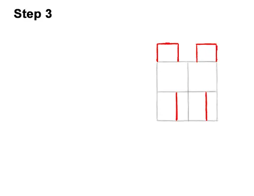 How to Draw Minecraft Dog Wolf Pet 3