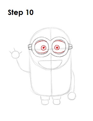 How to Draw a Minion Step 10