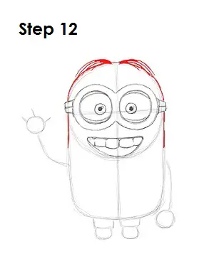 How to Draw a Minion Step 12
