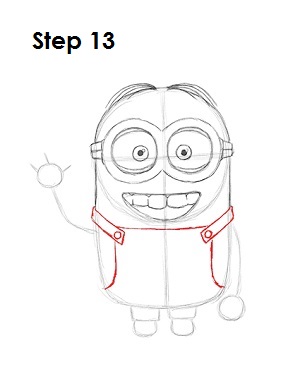 How to Draw a Minion Step 13