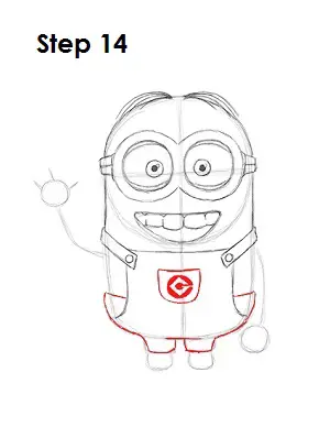 How to Draw a Minion Step 14