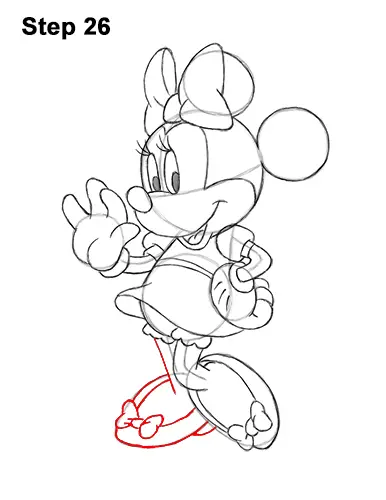 Pi Drawing Mickey Mouse  Baby Minnie Mouse Drawings HD Png Download   568x6773484954  PngFind