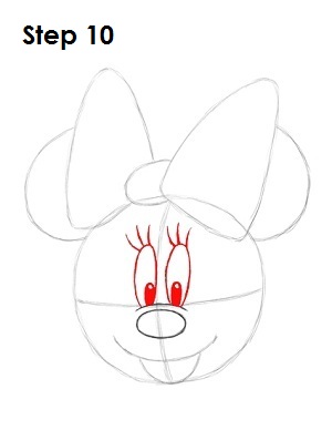 How to Draw Minnie Mouse VIDEO & Step-by-Step Pictures