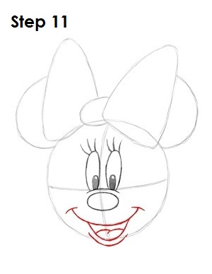 How to Draw Minnie Mouse VIDEO & Step-by-Step Pictures