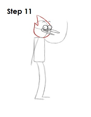  Draw Mordecai Step 11