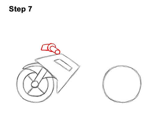How to Draw Cartoon Sport Bike Motorcycle 7