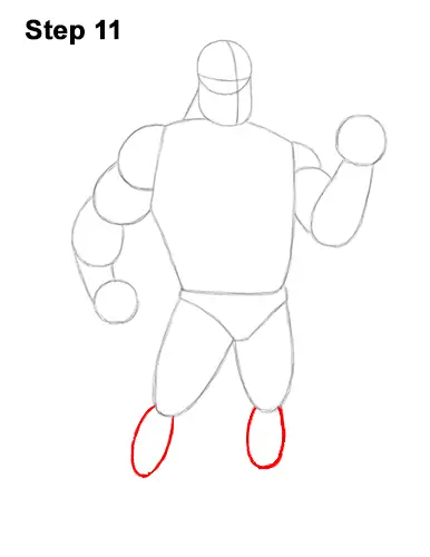 How to Draw Mr. Incredible Bob Parr 11
