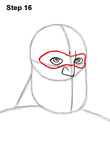 How to Draw Mr. Incredible Bob Parr 16