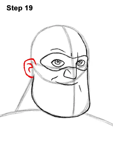 How to Draw Mr. Incredible Bob Parr 19