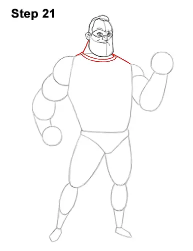 How to Draw Mr. Incredible Bob Parr 21