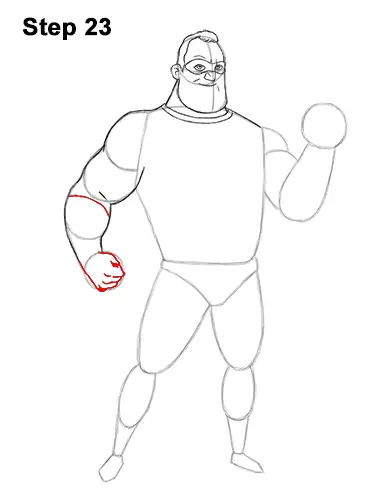 How to Draw Mr. Incredible Bob Parr 23
