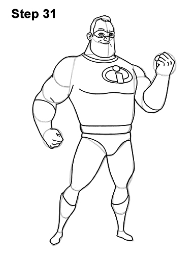 mr incredible coloring pages