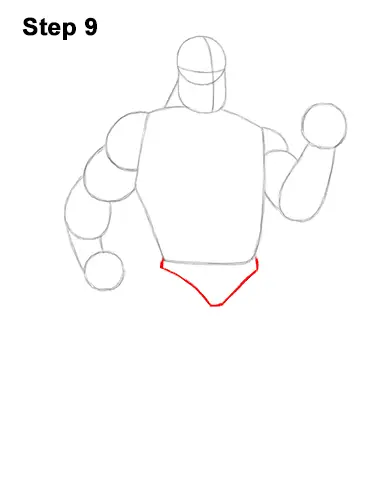 How to Draw Mr. Incredible Bob Parr 9